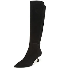 Sam Edelman Taylin Suede Kitten Heel Tall Dress Boots