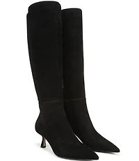 Sam Edelman Taylin Suede Kitten Heel Tall Dress Boots