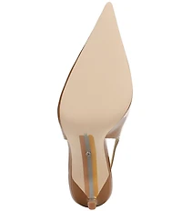 Sam Edelman Tegan Patent Leather Pointed Toe Slingback Stiletto Pumps