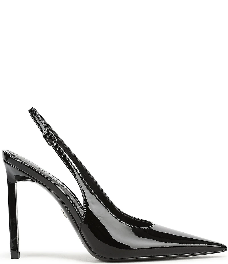 Sam Edelman Tegan Patent Leather Pointed Toe Slingback Stiletto Pumps