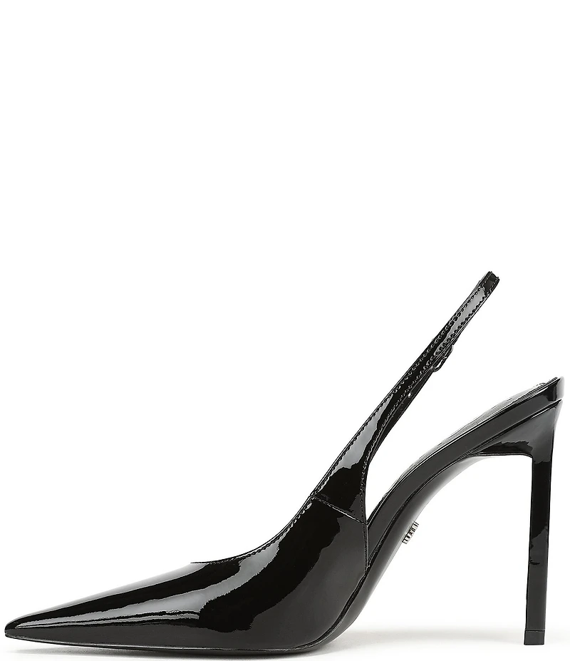 Sam Edelman Tegan Patent Leather Pointed Toe Slingback Stiletto Pumps