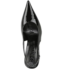 Sam Edelman Tegan Patent Leather Pointed Toe Slingback Stiletto Pumps