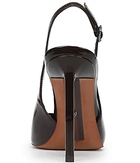 Sam Edelman Tegan Patent Leather Pointed Toe Slingback Stiletto Pumps