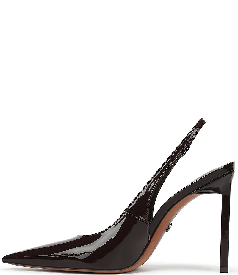 Sam Edelman Tegan Patent Leather Pointed Toe Slingback Stiletto Pumps
