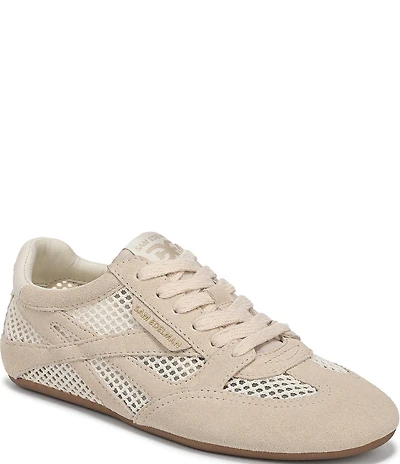 Sam Edelman Tobi Suede and Mesh Lace Up Sneakers