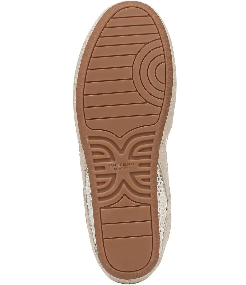 Sam Edelman Tobi Suede and Mesh Lace Up Sneakers
