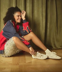 Sam Edelman Tobi Suede and Mesh Lace Up Sneakers