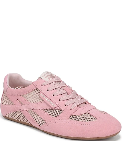 Sam Edelman Tobi Suede and Mesh Lace Up Sneakers