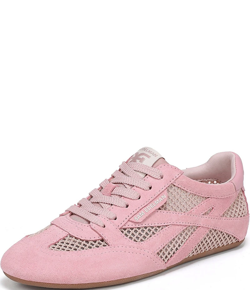 Sam Edelman Tobi Suede and Mesh Lace Up Sneakers