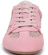 Sam Edelman Tobi Suede and Mesh Lace Up Sneakers