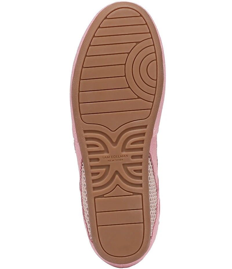 Sam Edelman Tobi Suede and Mesh Lace Up Sneakers