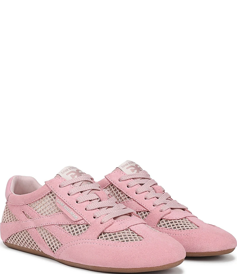 Sam Edelman Tobi Suede and Mesh Lace Up Sneakers