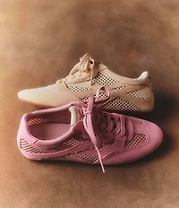 Sam Edelman Tobi Suede and Mesh Lace Up Sneakers