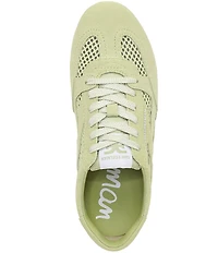 Sam Edelman Tobi Suede and Mesh Lace Up Sneakers