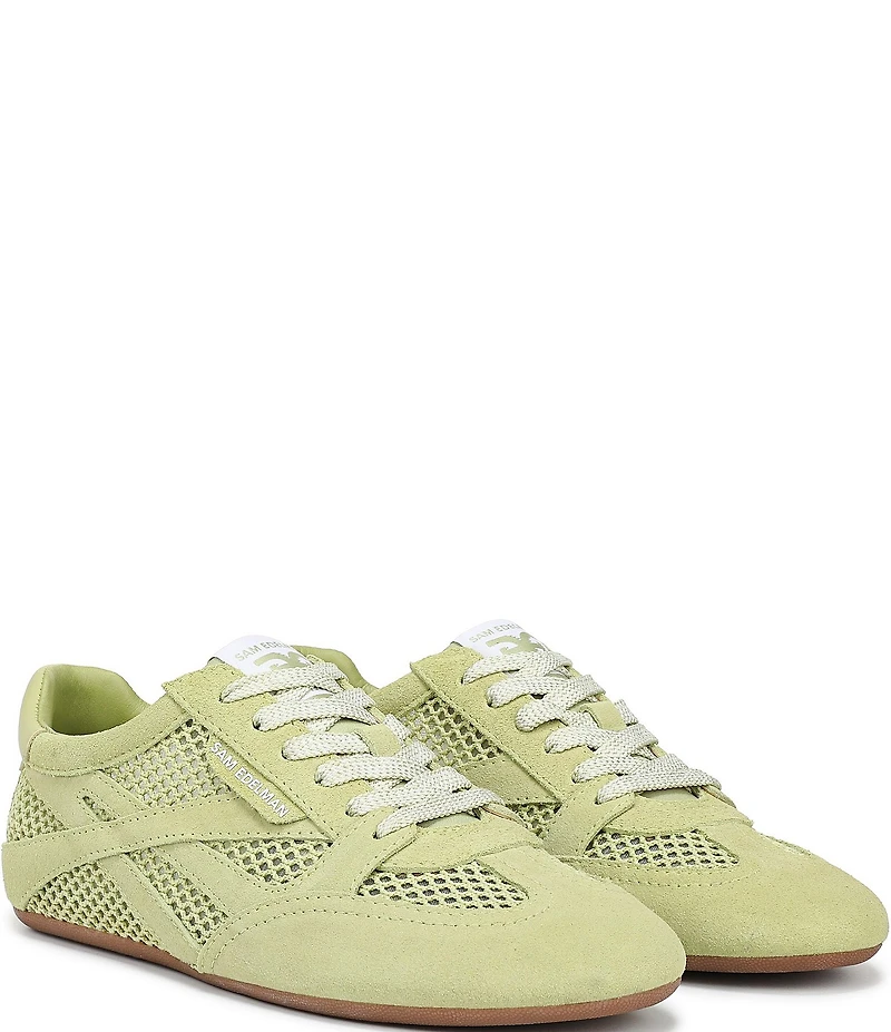 Sam Edelman Tobi Suede and Mesh Lace Up Sneakers