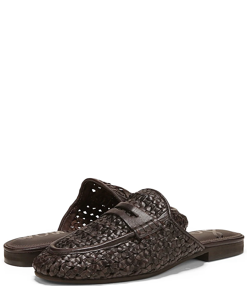 Sam Edelman Tullie Woven Leather Mules