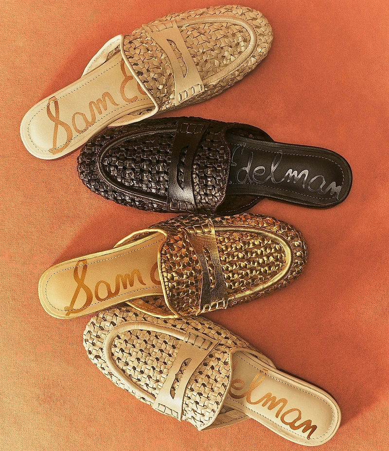 Sam Edelman Tullie Woven Leather Mules