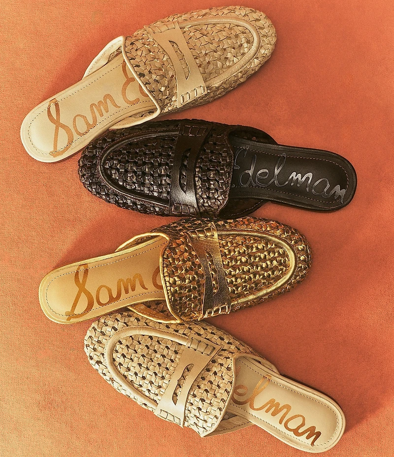 Sam Edelman Tullie Woven Leather Mules