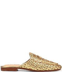 Sam Edelman Tullie Woven Metallic Leather Mules