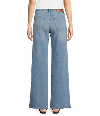 Sam Edelman Twill Denim High Rise Long Wide Leg Jeans