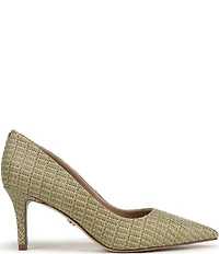 Sam Edelman Vienna Raffia Pointed Toe Pumps