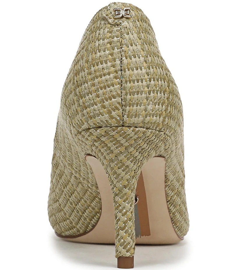 Sam Edelman Vienna Raffia Pointed Toe Pumps