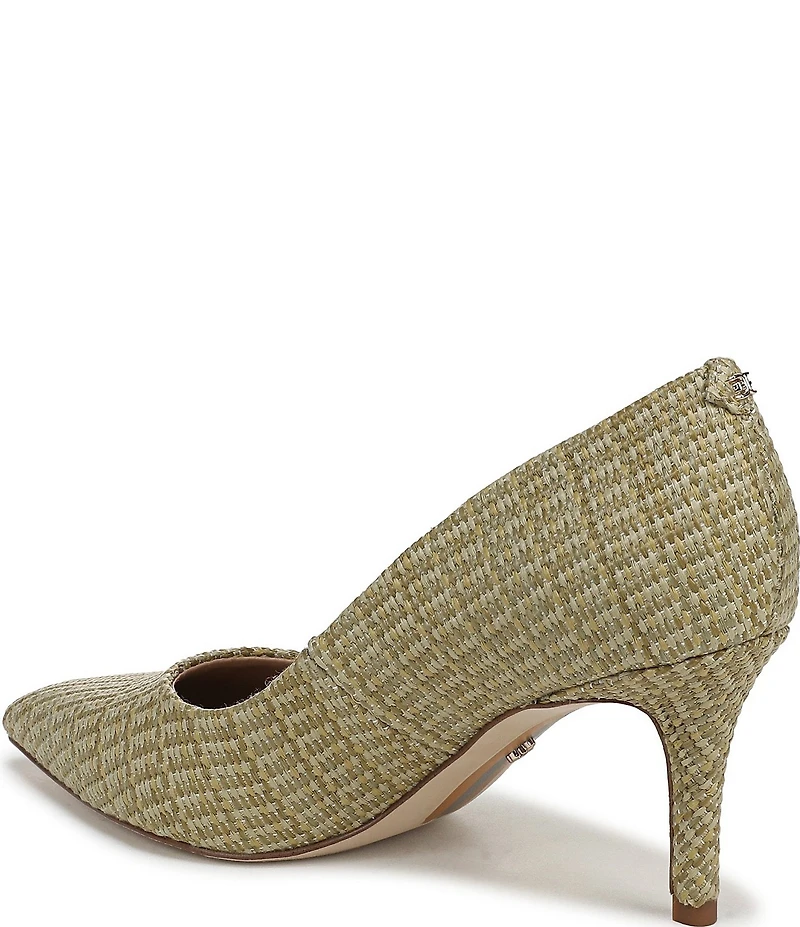 Sam Edelman Vienna Raffia Pointed Toe Pumps