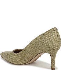 Sam Edelman Vienna Raffia Pointed Toe Pumps