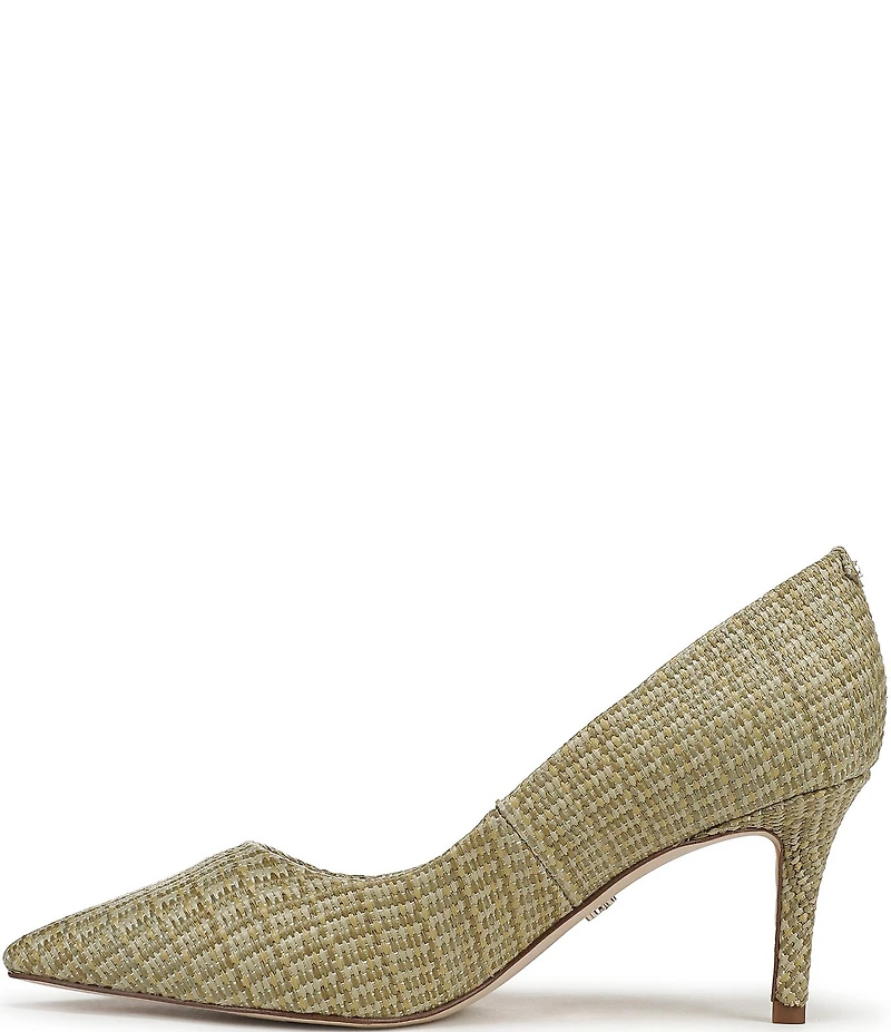 Sam Edelman Vienna Raffia Pointed Toe Pumps