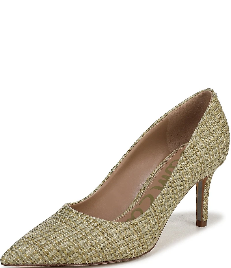 Sam Edelman Vienna Raffia Pointed Toe Pumps