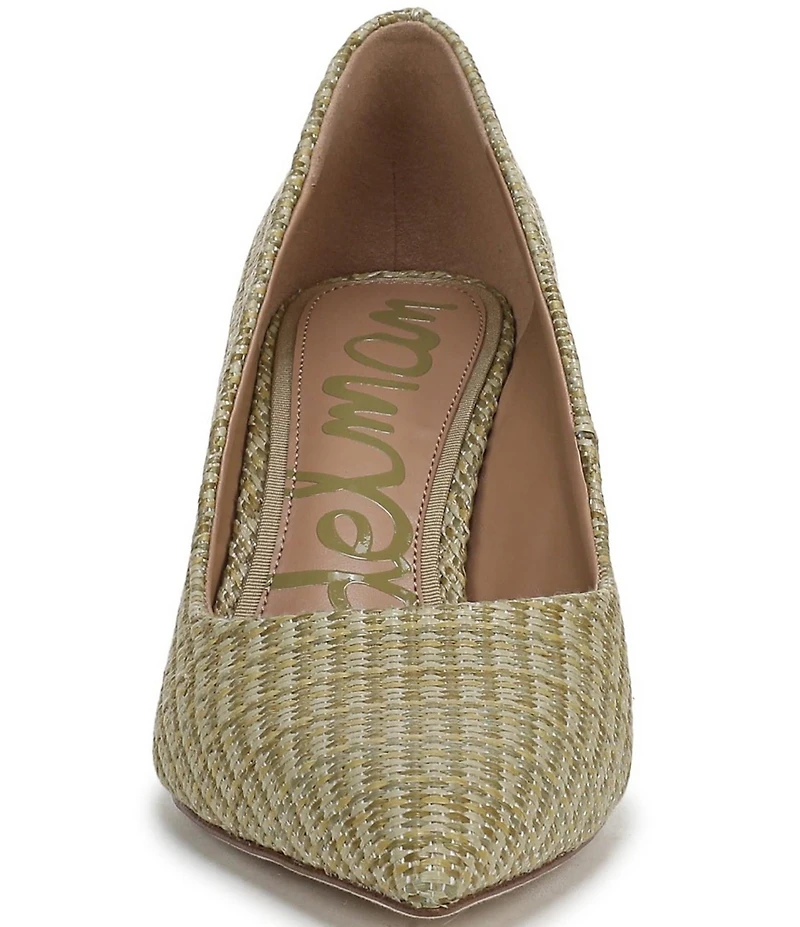 Sam Edelman Vienna Raffia Pointed Toe Pumps