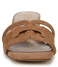 Sam Edelman Waylon Suede Double E Logo Slide Sandals