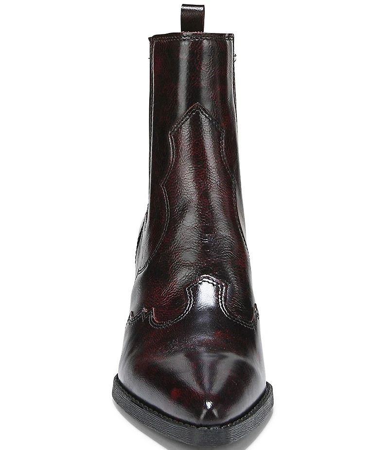 Sam Edelman West Leather Western Inspired Booties