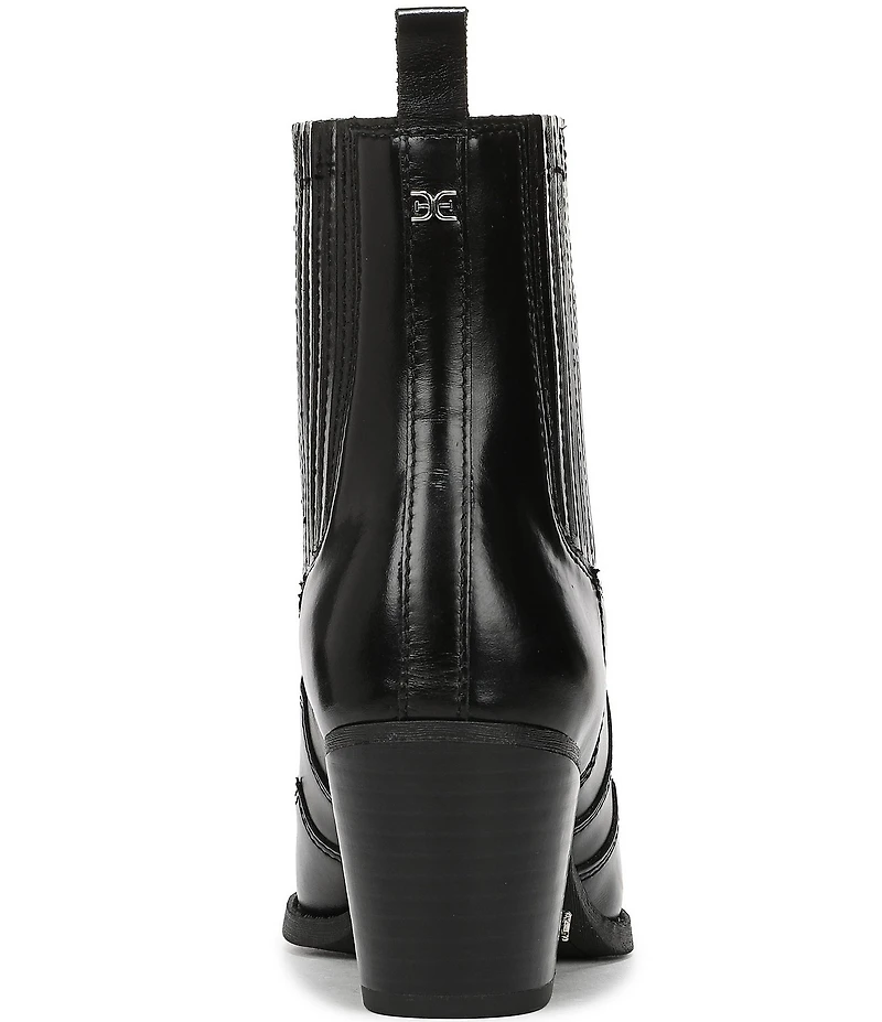 Sam Edelman West Leather Western Inspired Booties