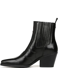 Sam Edelman West Leather Western Inspired Booties