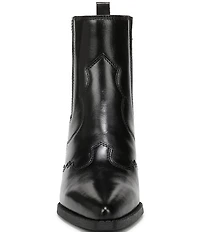 Sam Edelman West Leather Western Inspired Booties