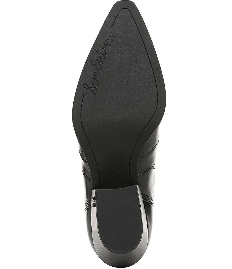 Sam Edelman West Leather Western Inspired Booties