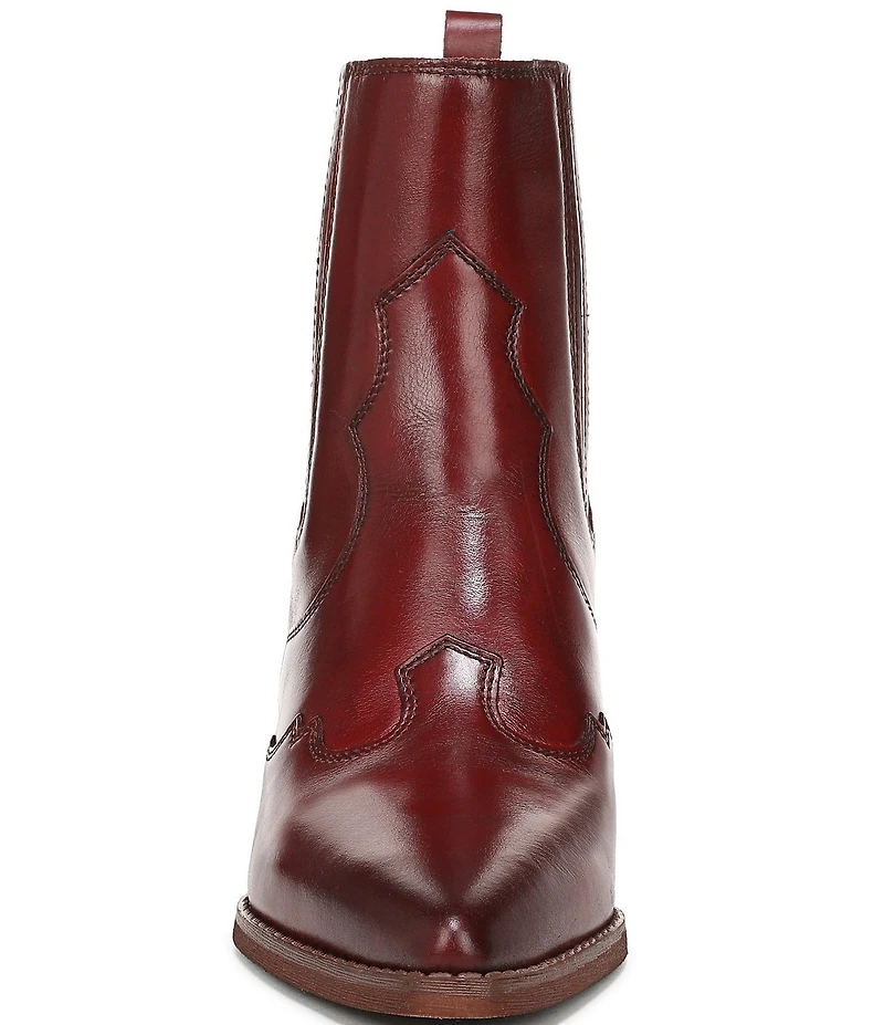 Sam Edelman West Leather Western Inspired Booties