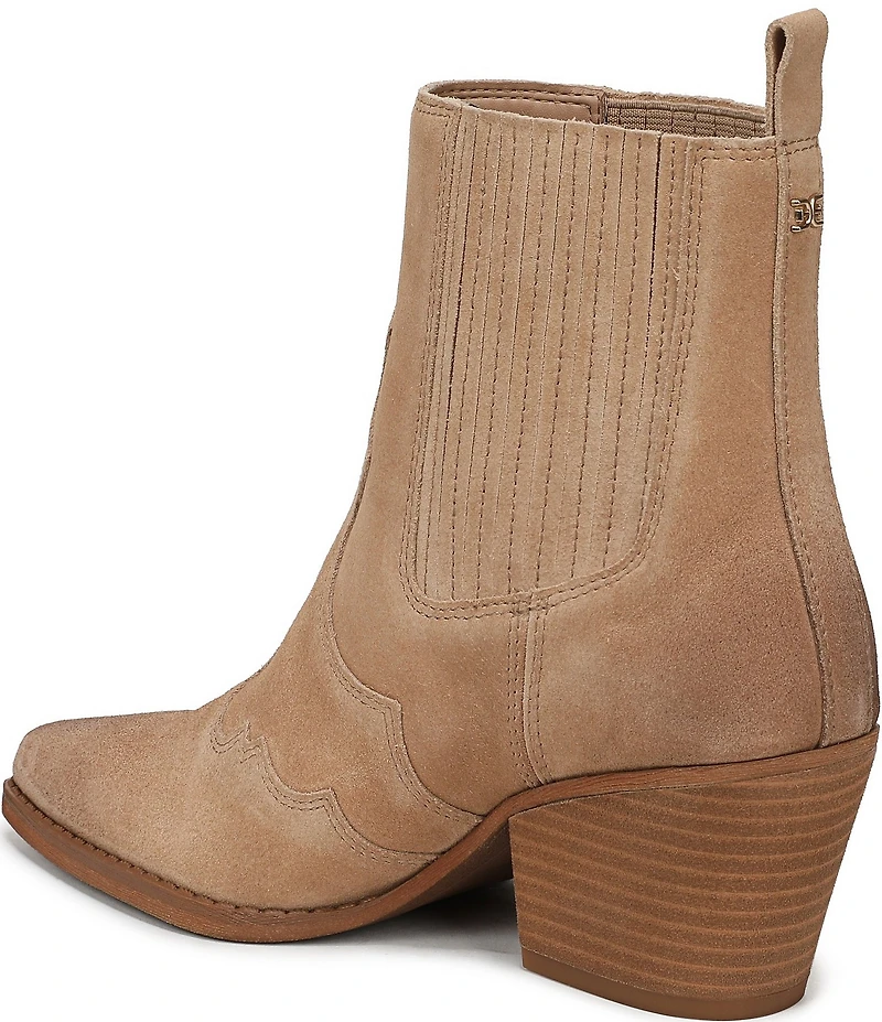 Sam Edelman West Suede Western Inspired Booties
