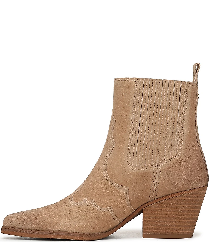 Sam Edelman West Suede Western Inspired Booties