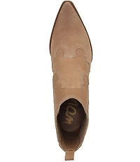 Sam Edelman West Suede Western Inspired Booties