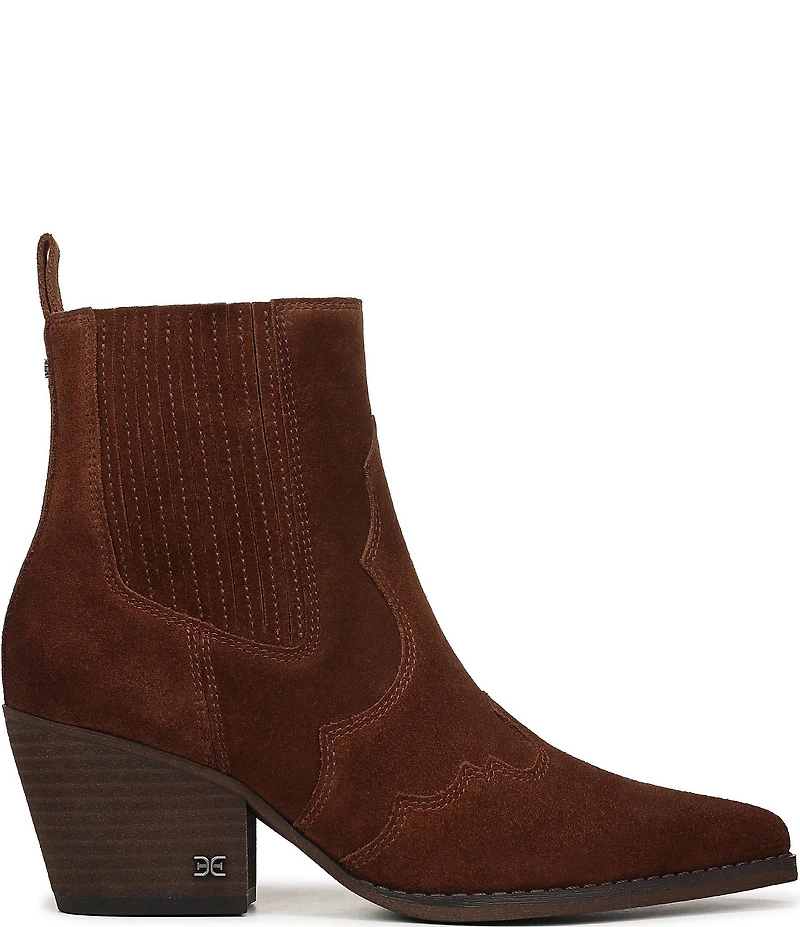 Sam Edelman West Suede Western Inspired Booties