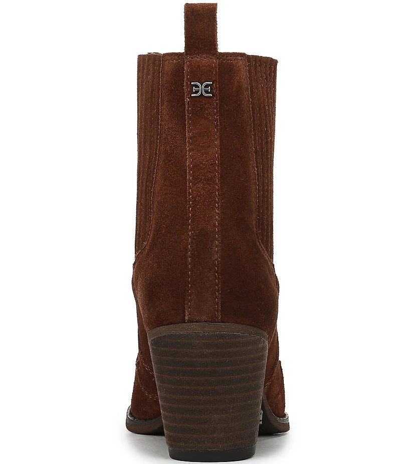 Sam Edelman West Suede Western Inspired Booties
