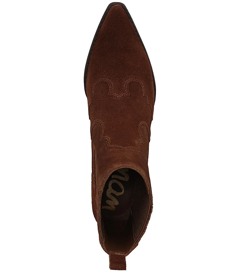 Sam Edelman West Suede Western Inspired Booties