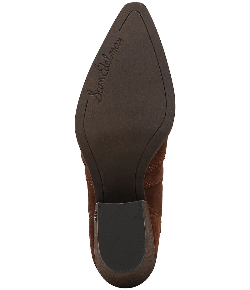 Sam Edelman West Suede Western Inspired Booties