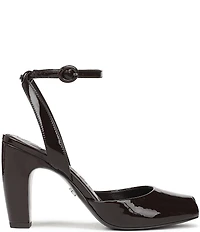Sam Edelman Wrenna Patent Leather Peep Toe Ankle Strap Pumps