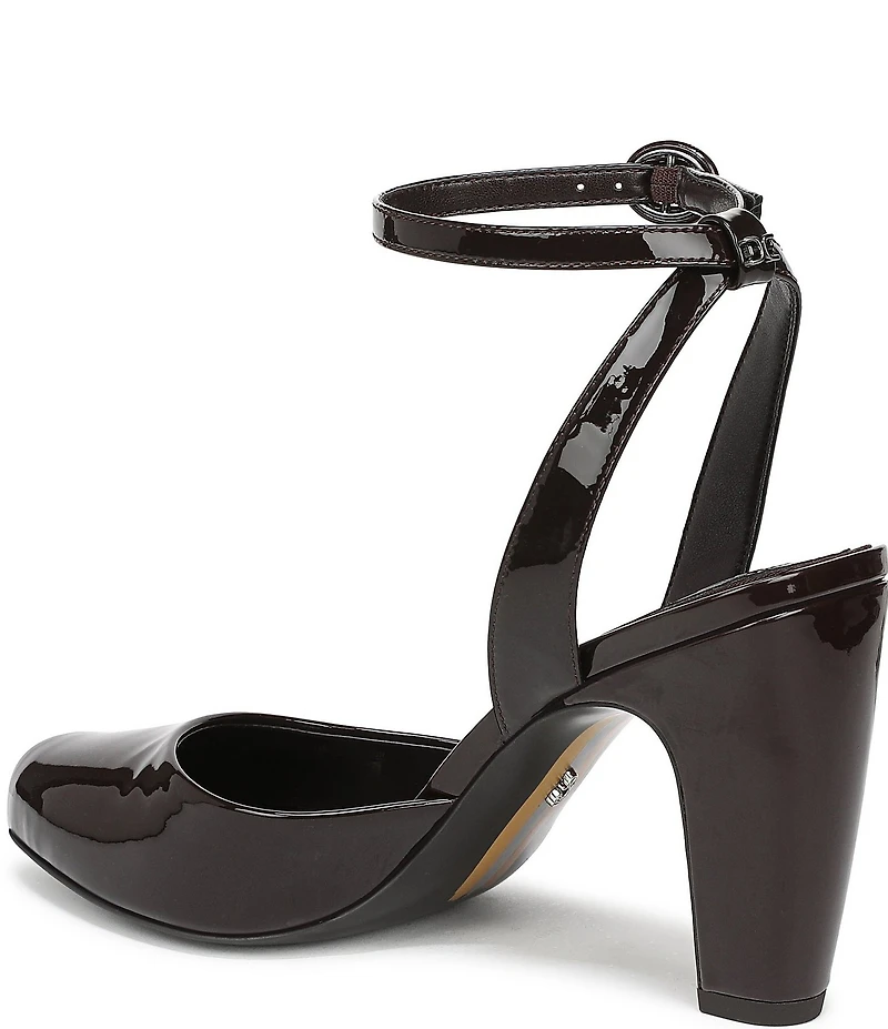 Sam Edelman Wrenna Patent Leather Peep Toe Ankle Strap Pumps