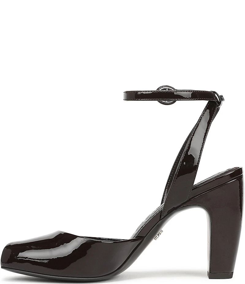Sam Edelman Wrenna Patent Leather Peep Toe Ankle Strap Pumps