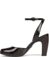 Sam Edelman Wrenna Patent Leather Peep Toe Ankle Strap Pumps