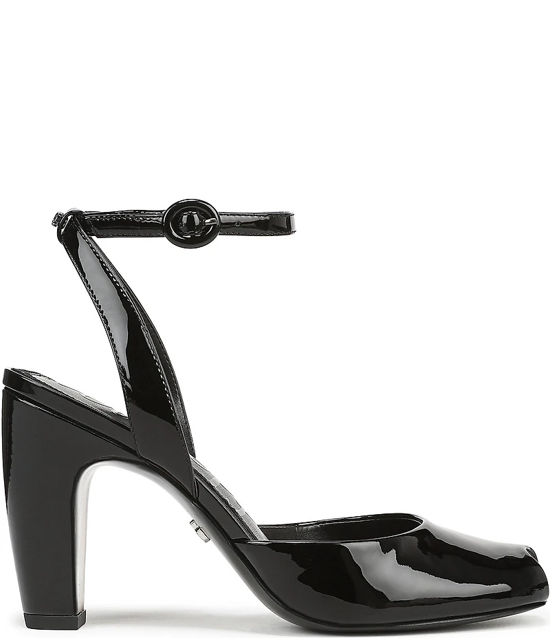 Sam Edelman Wrenna Patent Leather Peep Toe Ankle Strap Pumps